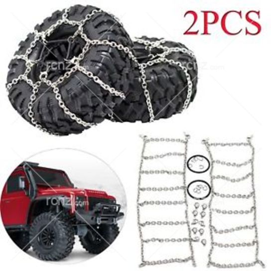 RCNZ - 1/10 Snow Chains for 1.9 Crawler Tyres 114mm image