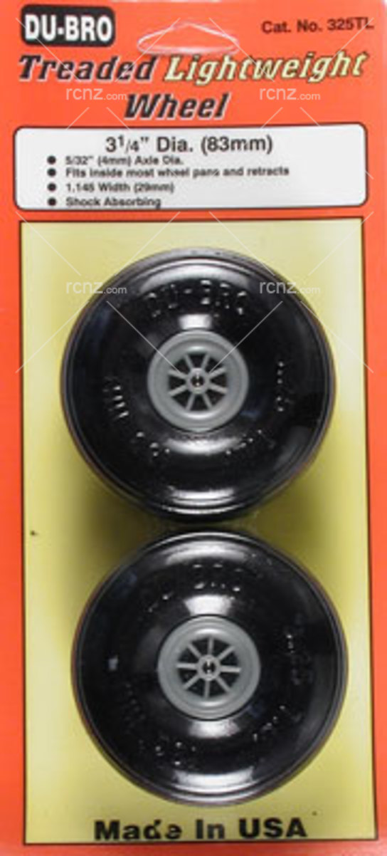 Dubro - 3- 1/4 Threaded Light Wheels image