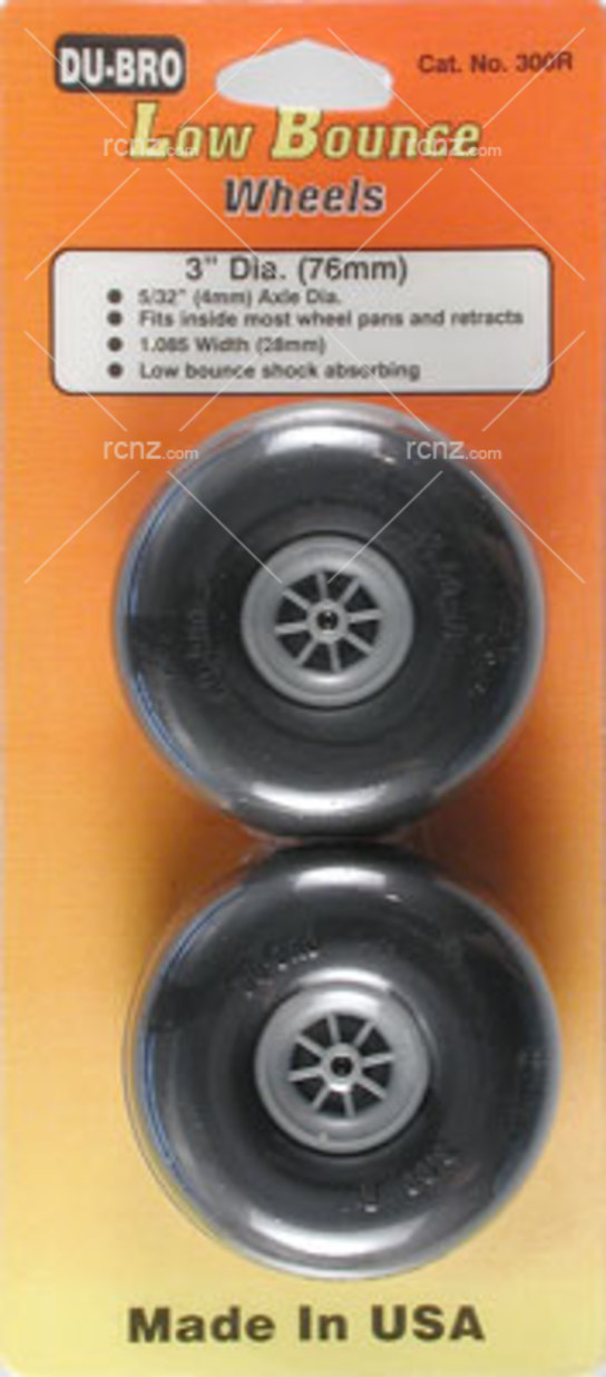 Dubro - 3" Dia/Smooth Surface Wheels image