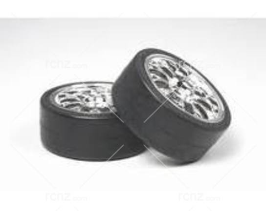 Tamiya - Mesh Wheel With Drift Tyre (2) 26mm/ 0 image