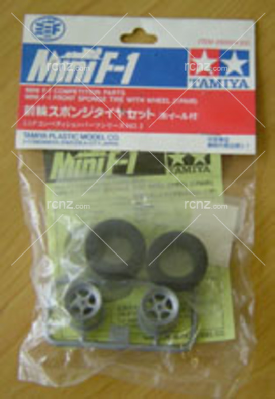 Tamiya - Mini F-1 Front Sponge Tyre with Wheel image