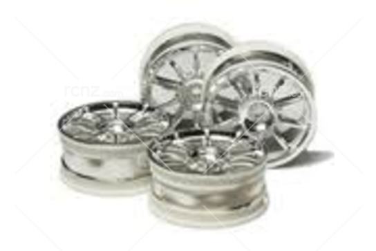 Tamiya - 10 Spoke Plated Wheel 24mmoff0 image