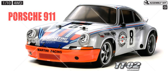 Tamiya - 1/10 Porsche 911 Carrera RSR TT-02 Kit image