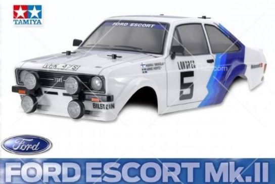 51658 1/10 Scale R/C Ford Escort Mk.II Rally Body Parts Set MK2 