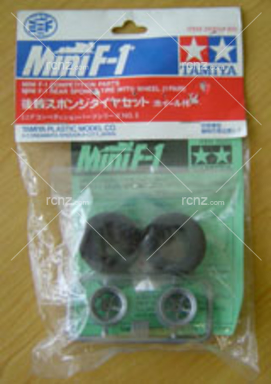 Tamiya - Mini F-1 Rear Sponge Tyre with Wheel image