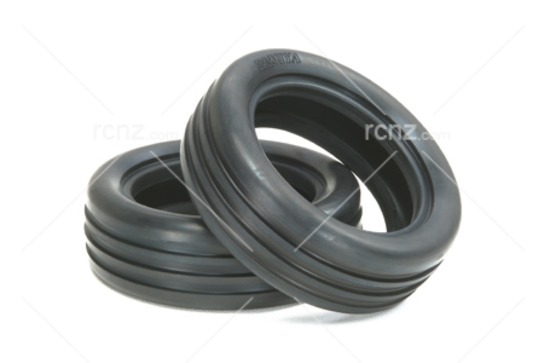Tamiya - 2WD Grooved Soft Front (60/19) Tyres ( 2 pcs) image