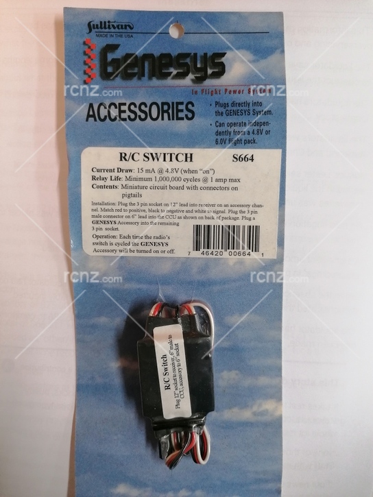 Sullivan - Genesys R/C Switch for Flight Packs image