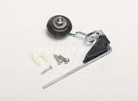 RCNZ - Sprung Steering Tail Wheel Assembly Pre-Bent 0.40~0.60 image