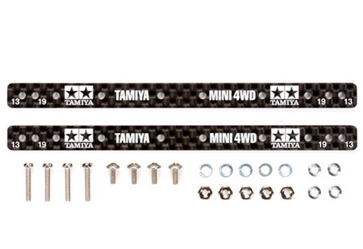 Tamiya - Mini 4WD 1.5mm Carbon Reinforcing Plate For 13/19mm Roller image