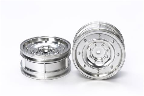 Tamiya - Matt Plated Silver Dish Wheels 26mm +4 (2pcs)  image