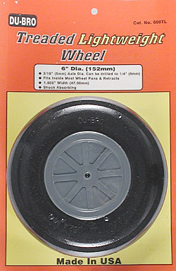 Dubro - 6" Treaded Light Wheel image
