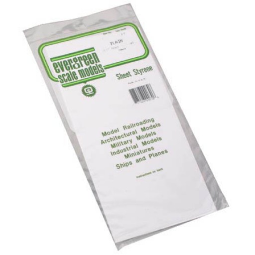Evergreen - Styrene Sheet White 28x35cm x .25mm (4 pcs) image