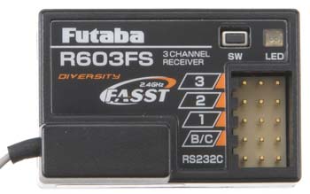 Futaba - R603FS 2.4GHz 3Ch 3PM Receiver image