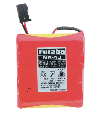 Futaba - NR4J 4.8V Ni-Cd Battery 600mah image