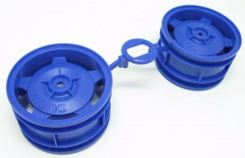 Tamiya - 2WD/4WD  Blue Buggy Rear Star Dish Wheels (2) image