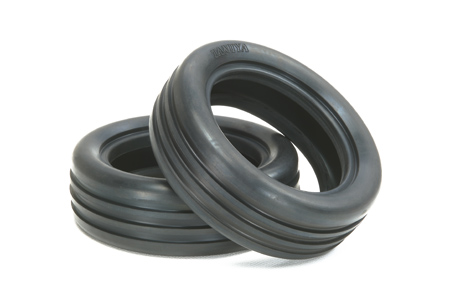 Tamiya - 2WD Grooved Soft Front (60/19) Tyres ( 2 pcs) image