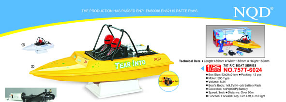 Remote control Tear Jet Boat Sold as Spares 