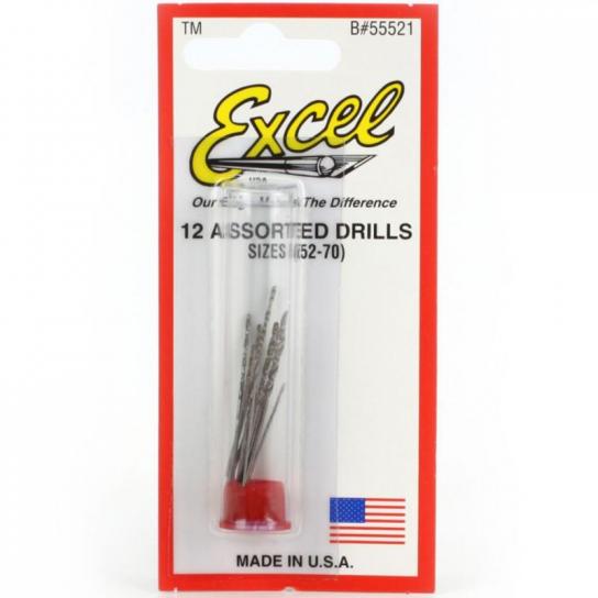 Excel -  12 Assorted Micro Drill Bits image